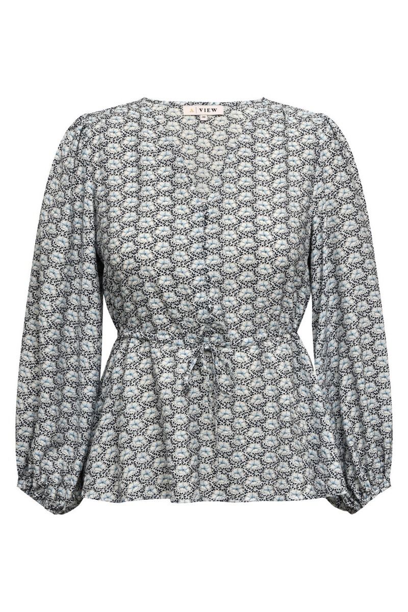 A-View - Bluse - Luna Blouse - Blue