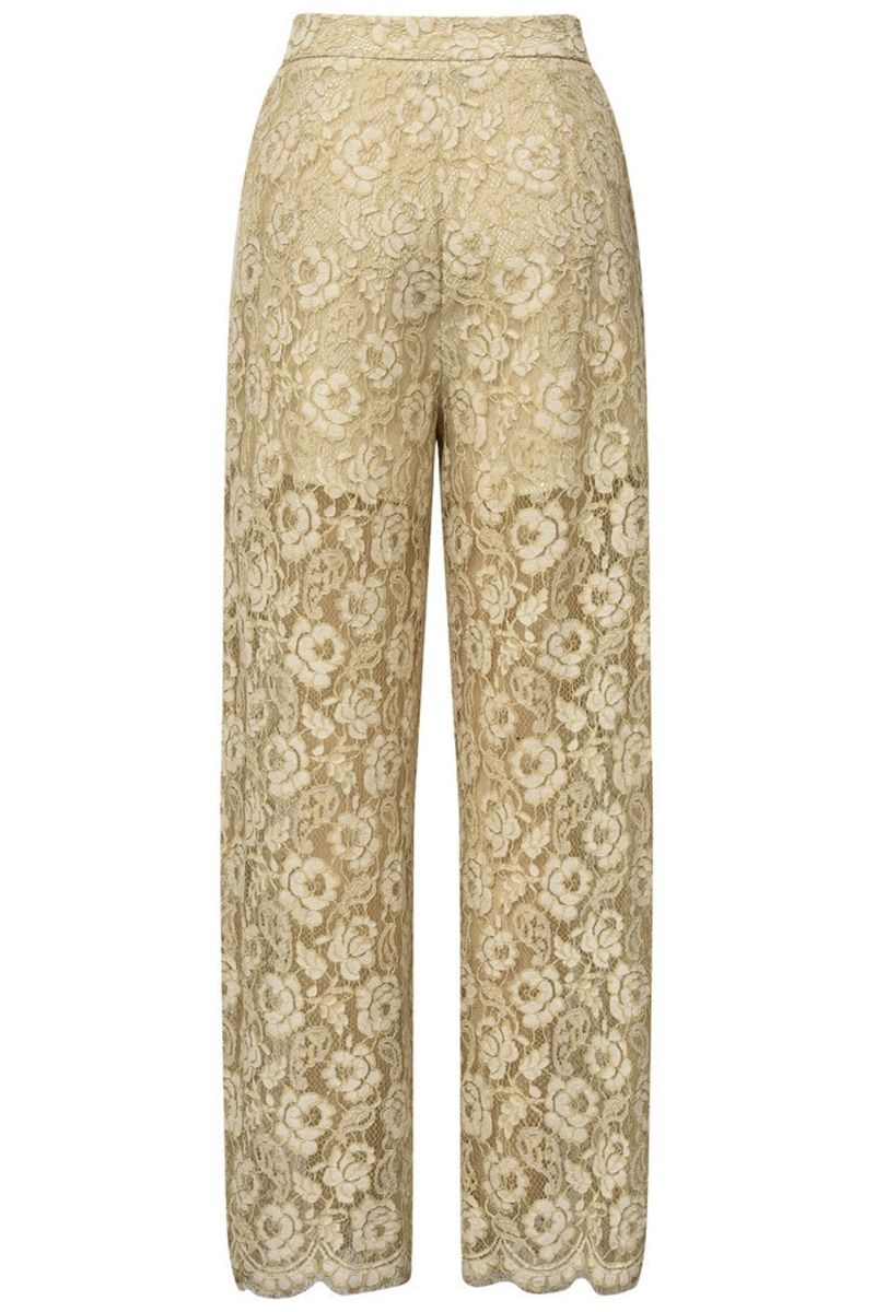A-View - Bukser - Alaia Lace Pants - Sand