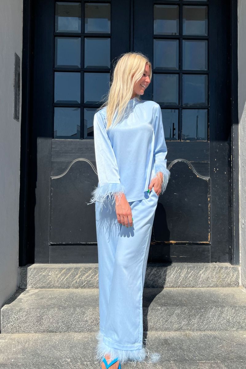 A-View - Bukser - Brady Pants - Light Blue