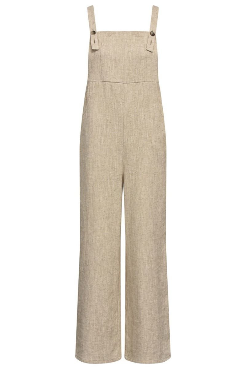 A-View - Jumpsuit - Linen jumpsuit - Light Sand