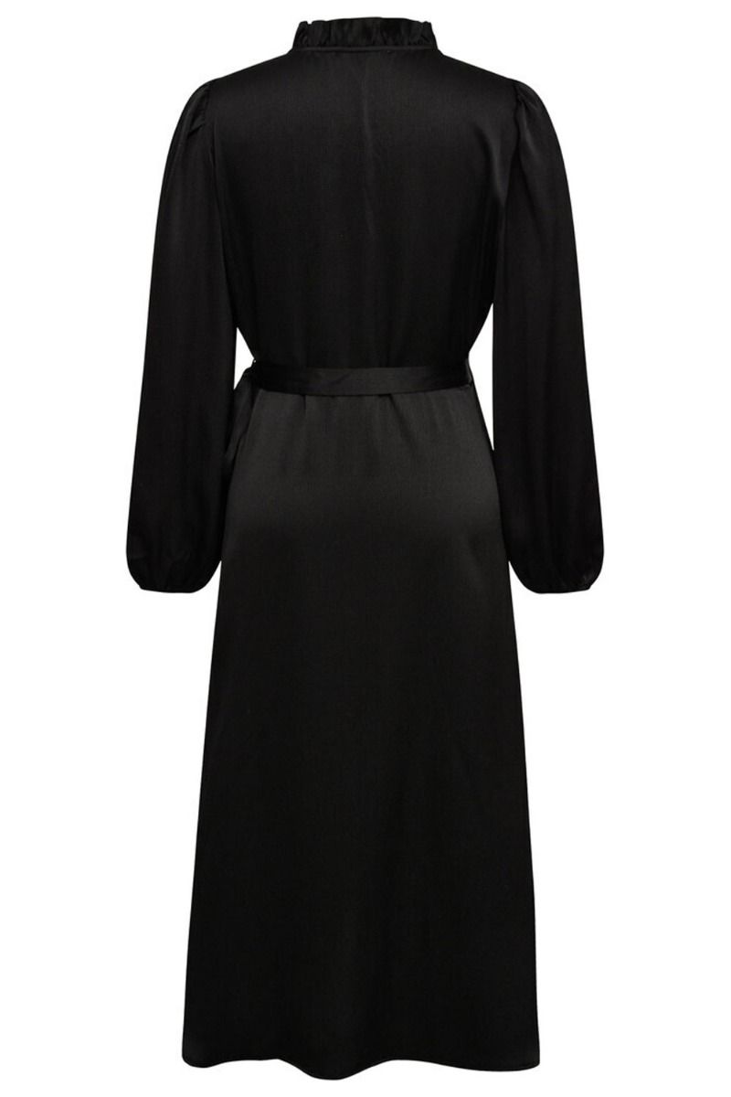 A-View - Kjole - Peony Long Sleeve Dress - Black