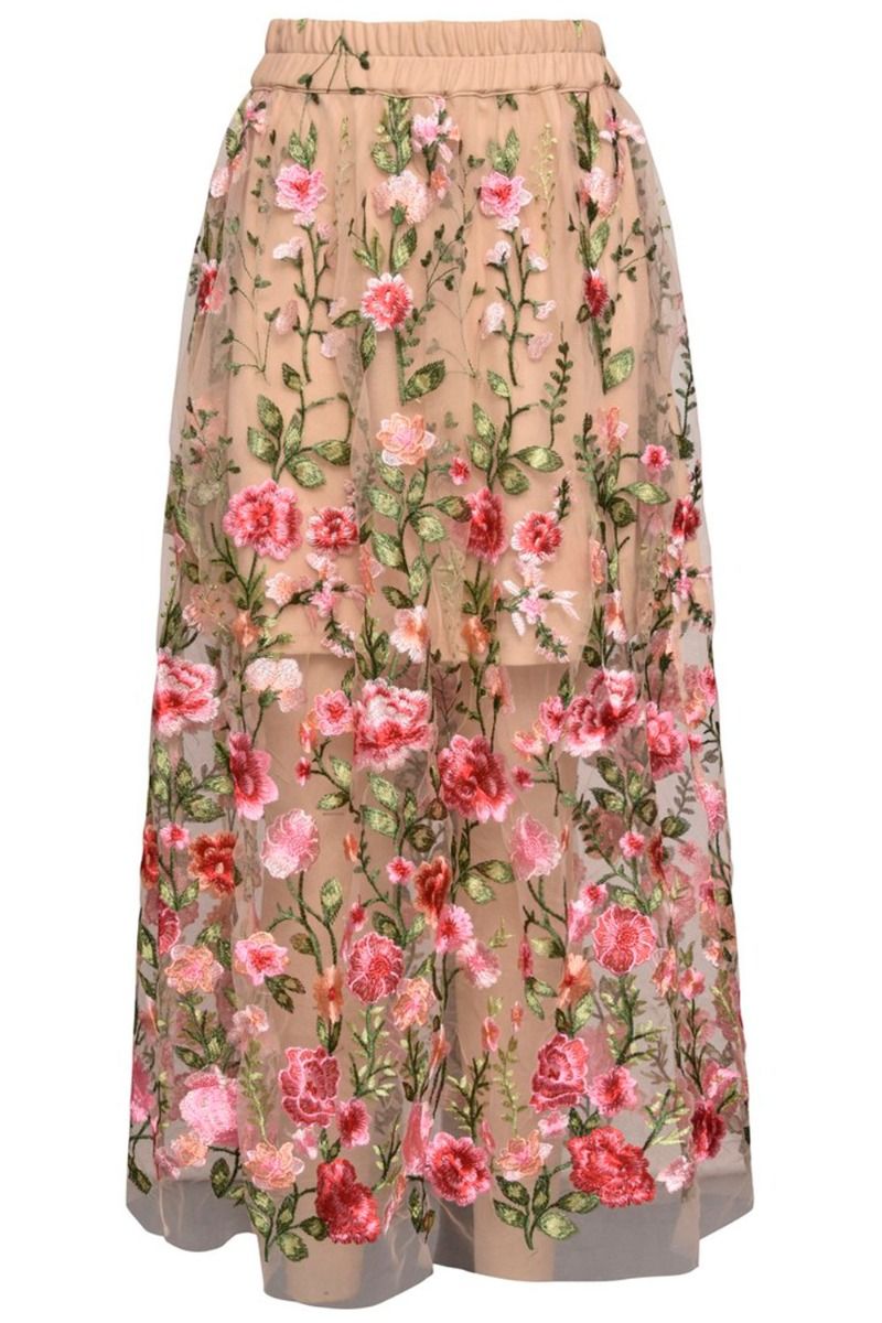 A-View - Nederdel - Fuschia Skirt - Sand/Peach