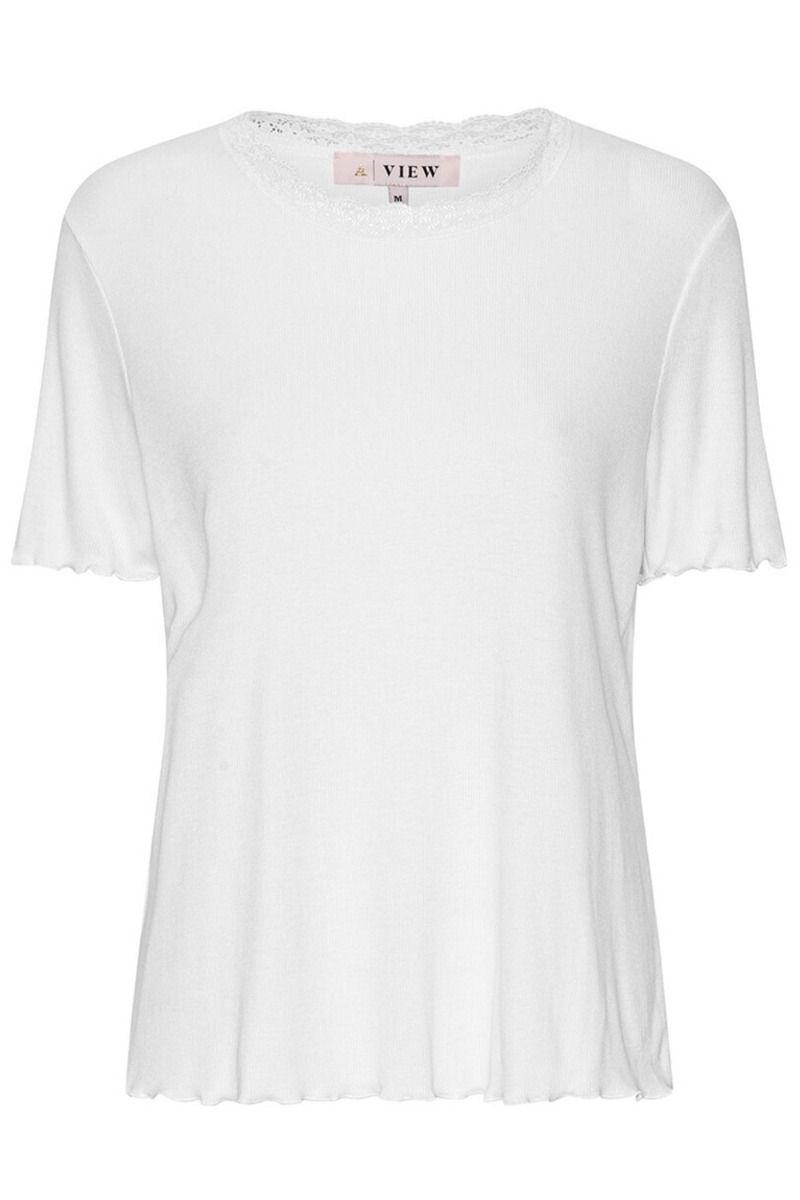 ❤︎ A-View - T-shirt - Florine SS Top - White