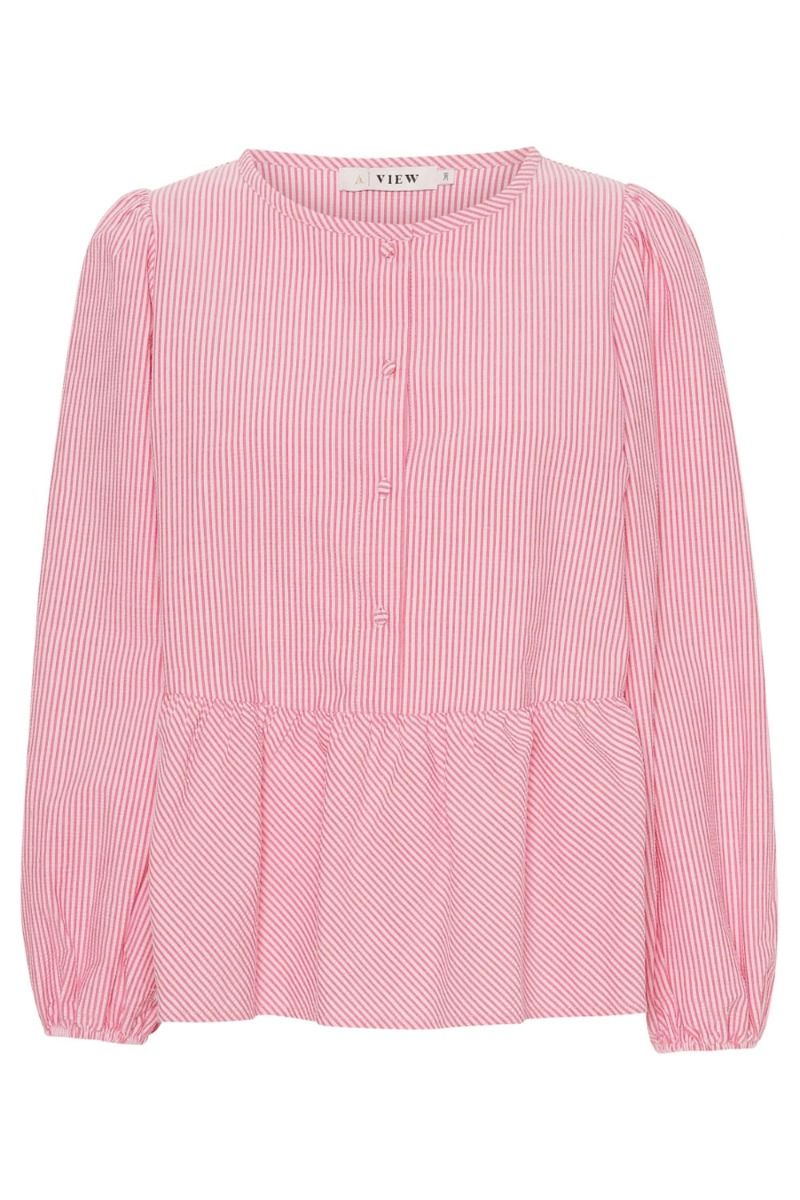 A-View - Bluse - Sara LS Blouse - Red