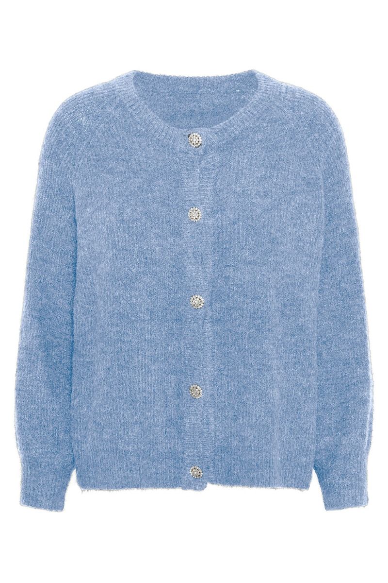 A-View - Cardigan - Menorca Knit Cardigan - Light Blue