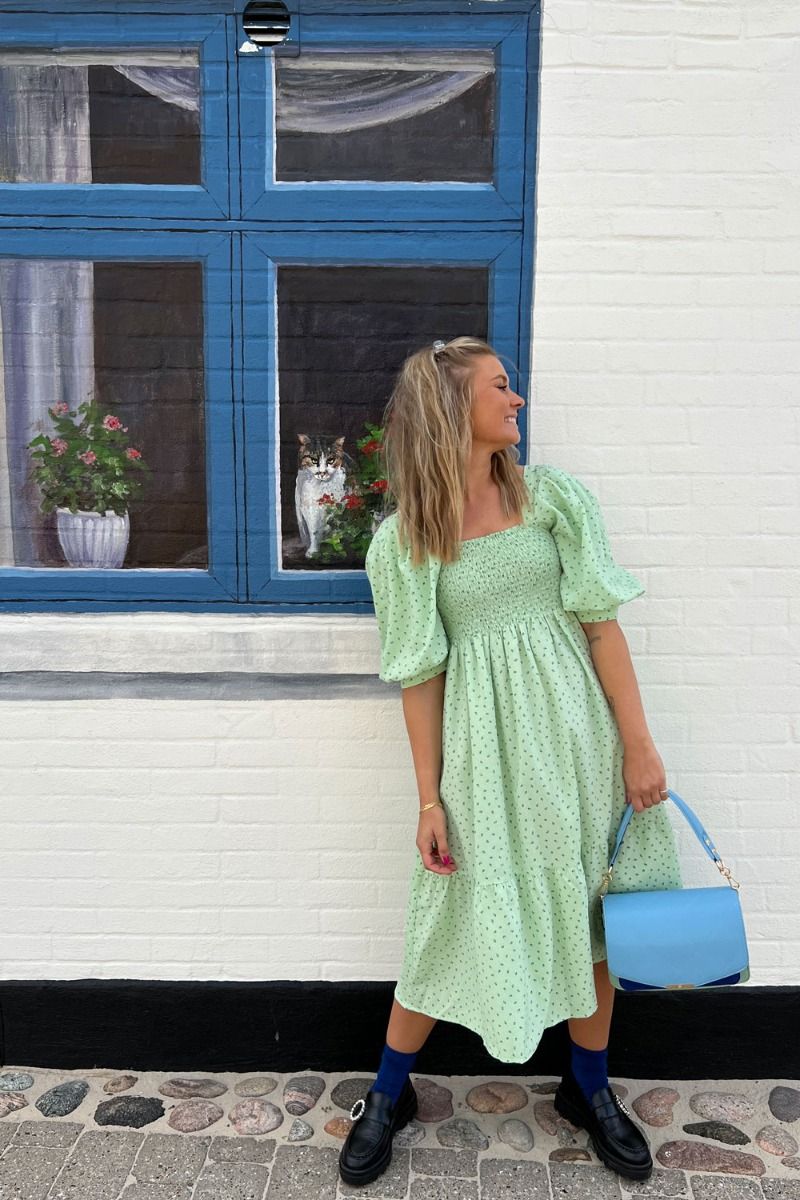 A-View - Kjole - Cheri Ditzy Dress - Green