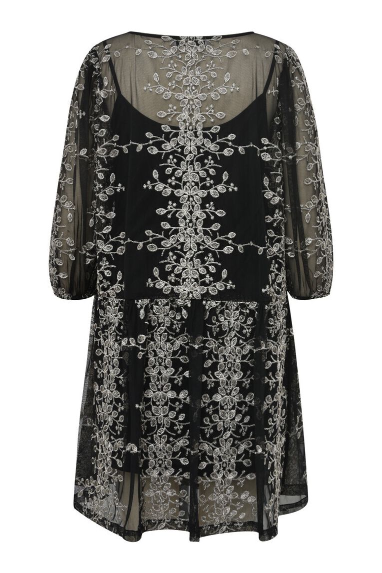 A-View - Kjole - Fuschia New Dress - Black/Gold