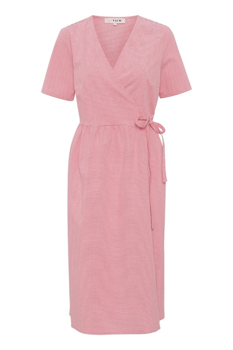 A-View - Kjole - Sara Wrap Dress - Bubble Pink