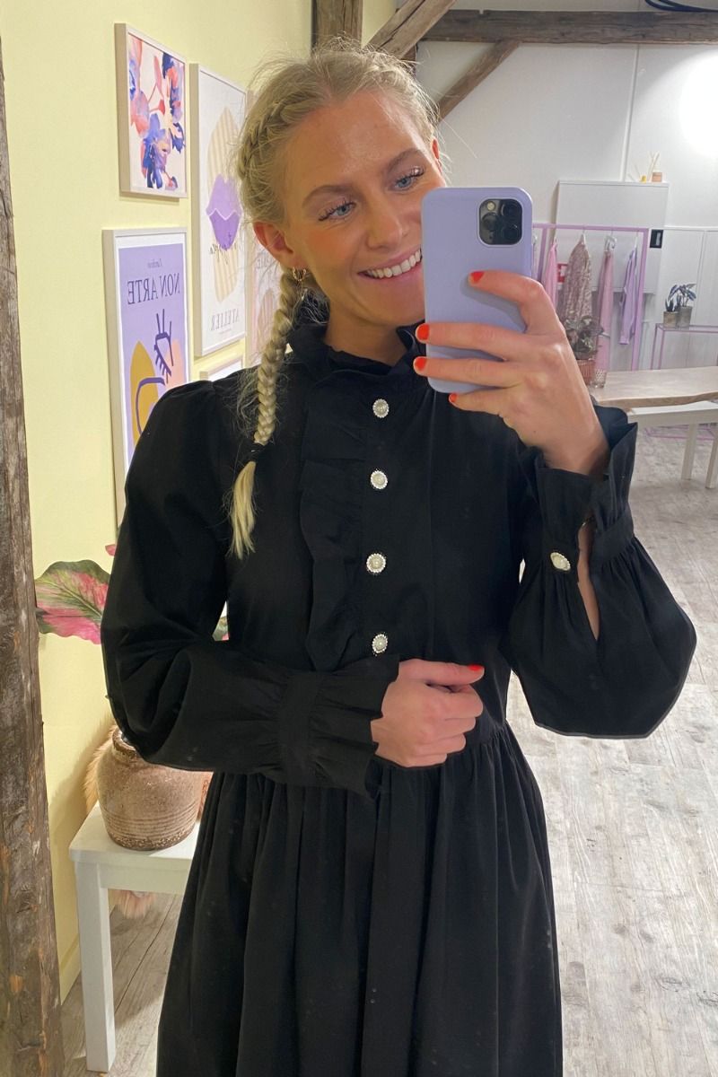 A-View - Kjole - Shirley Dress Blue - Black