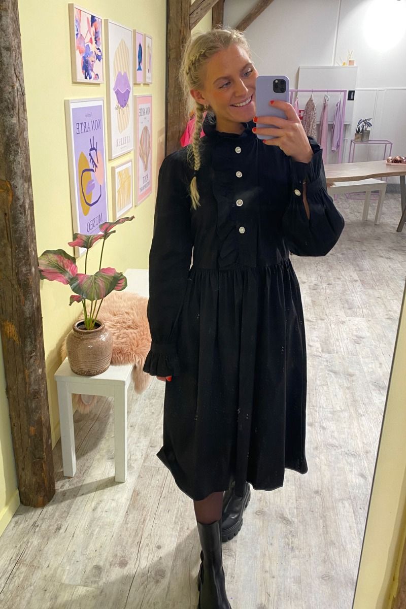 A-View - Kjole - Shirley Dress Blue - Black