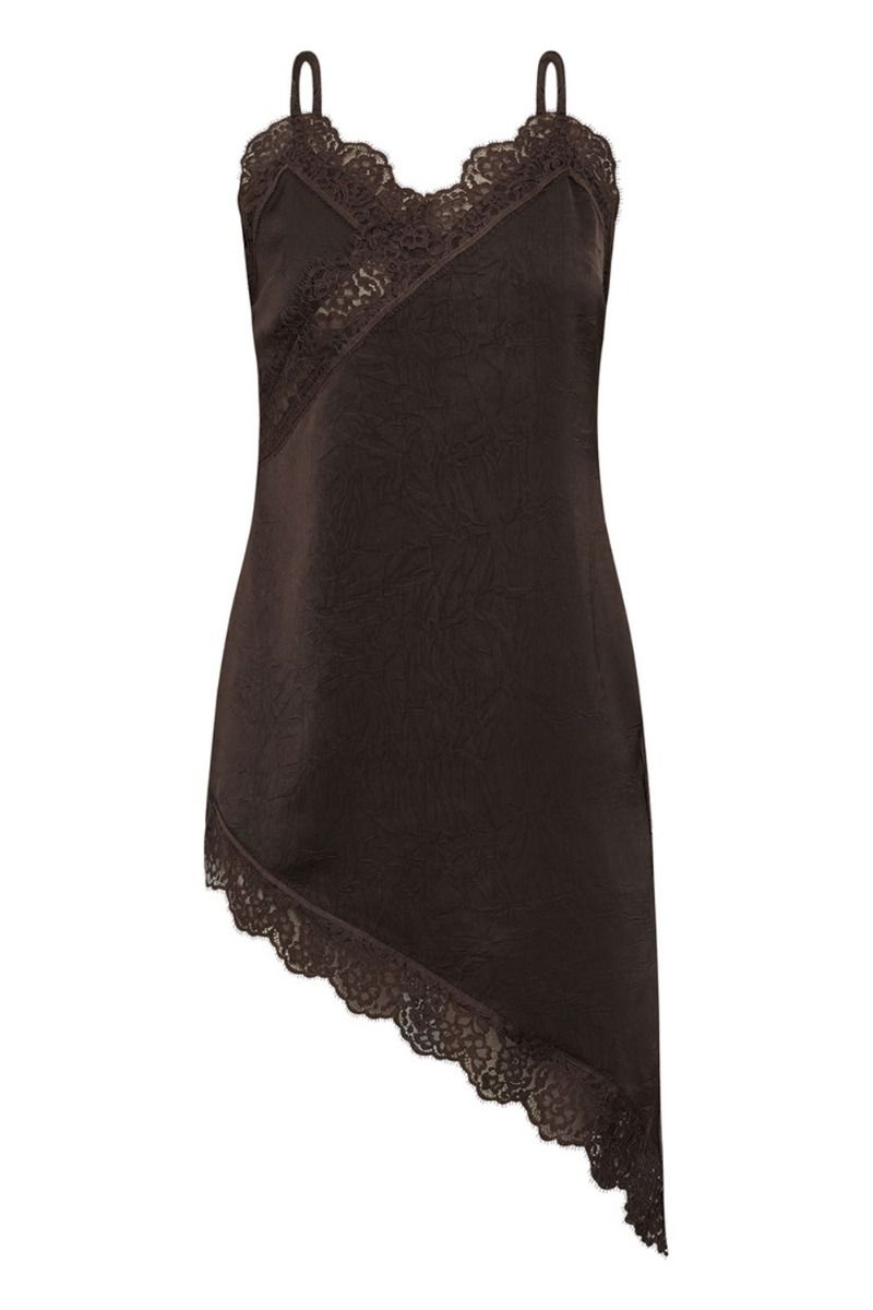 A-View - Kjole - Sinda Lace Dress - Dark brown 