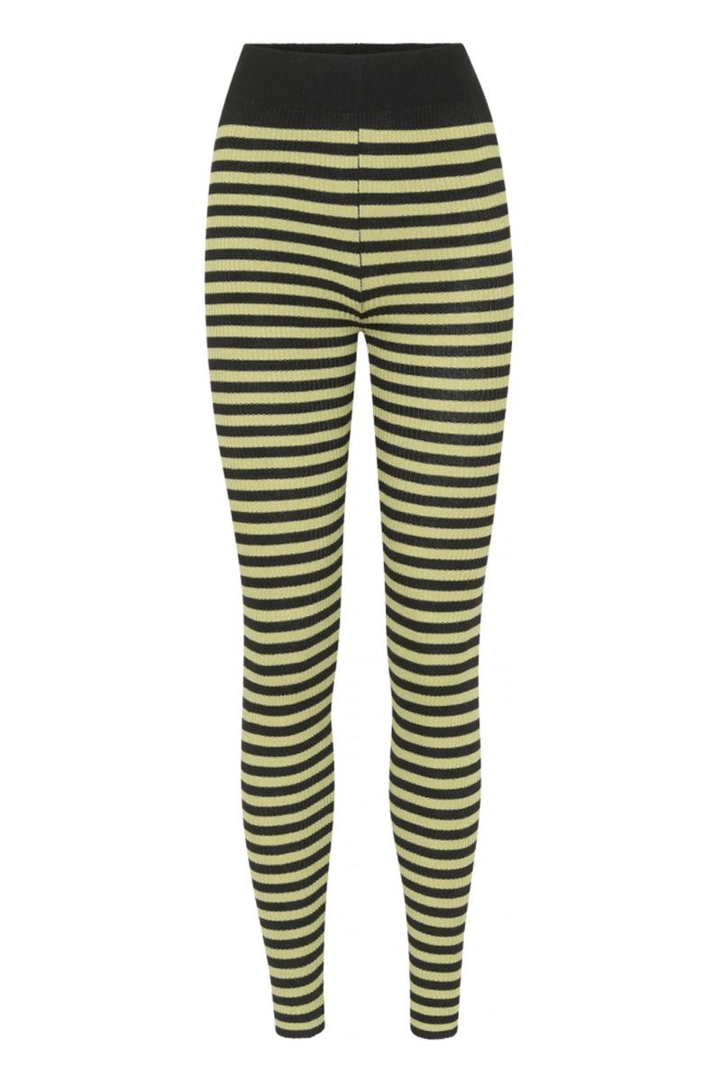 A-View - Leggings - Violet Knit Pant - Black/Green