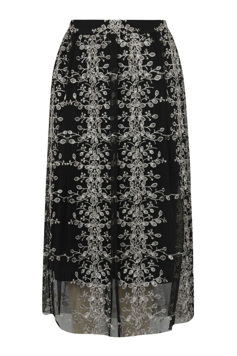 A-View - Nederdel - Fuschia New Skirt - Black/Gold