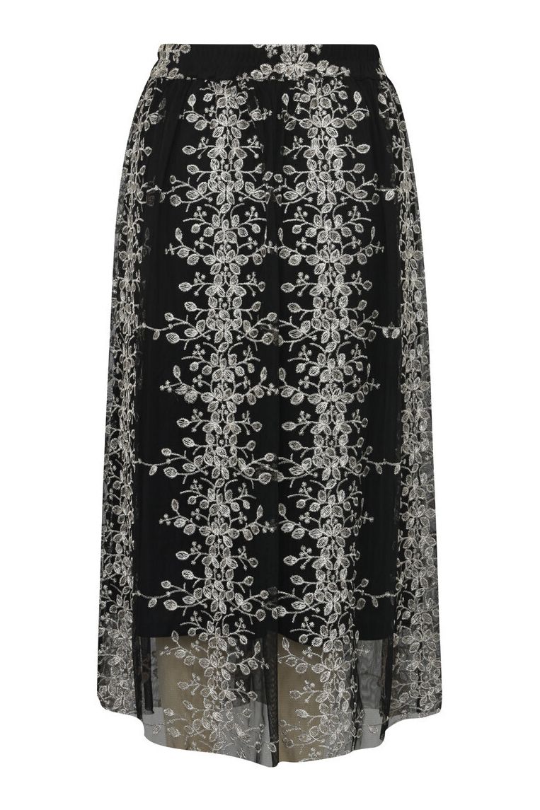 A-View - Nederdel - Fuschia New Skirt - Black/Gold