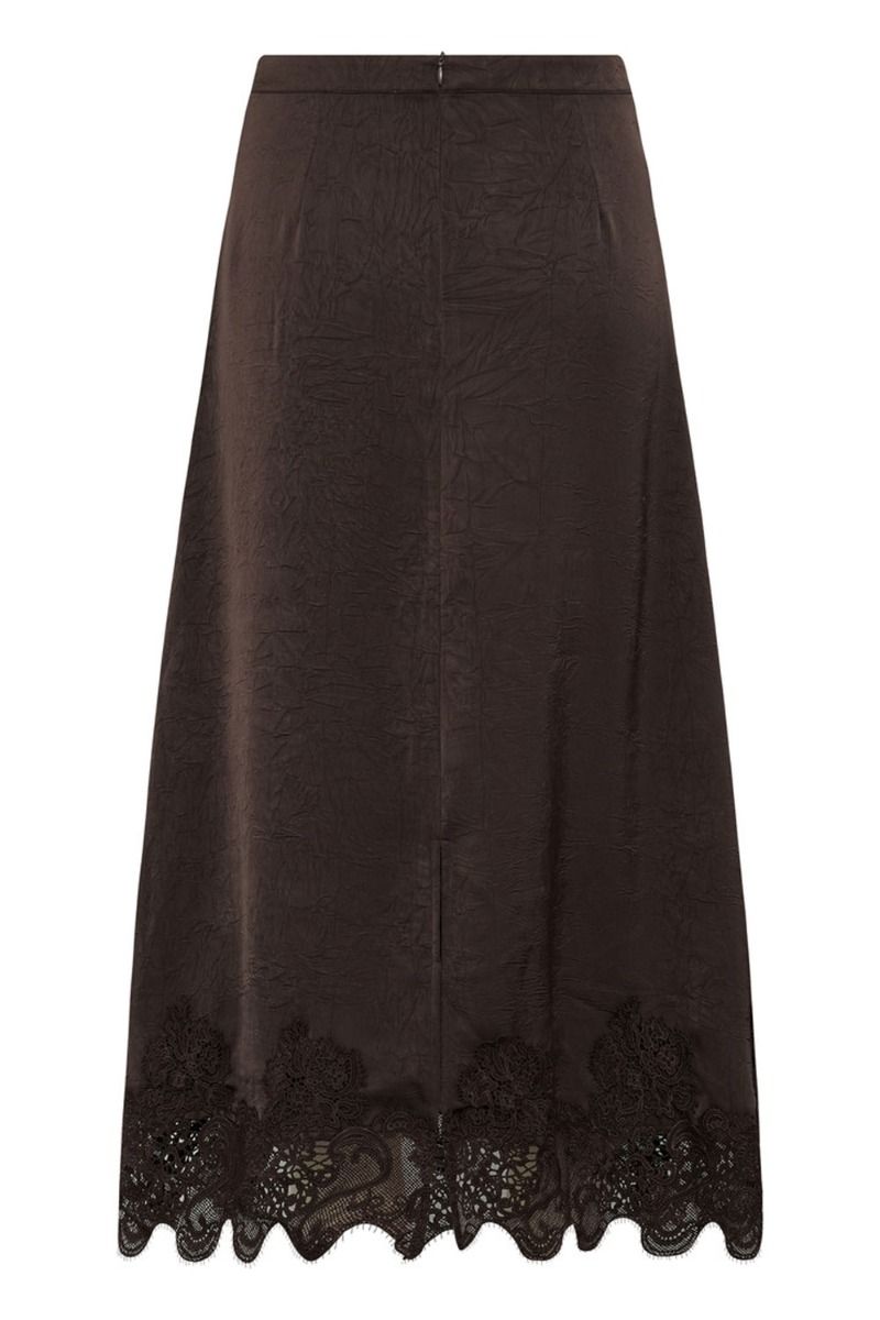 A-View - Nederdel - Sinda Lace Skirt - Dark Brown