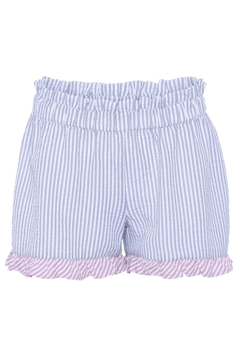 A-View - Shorts - Salvador Shorts - Blue Stribe With Purple