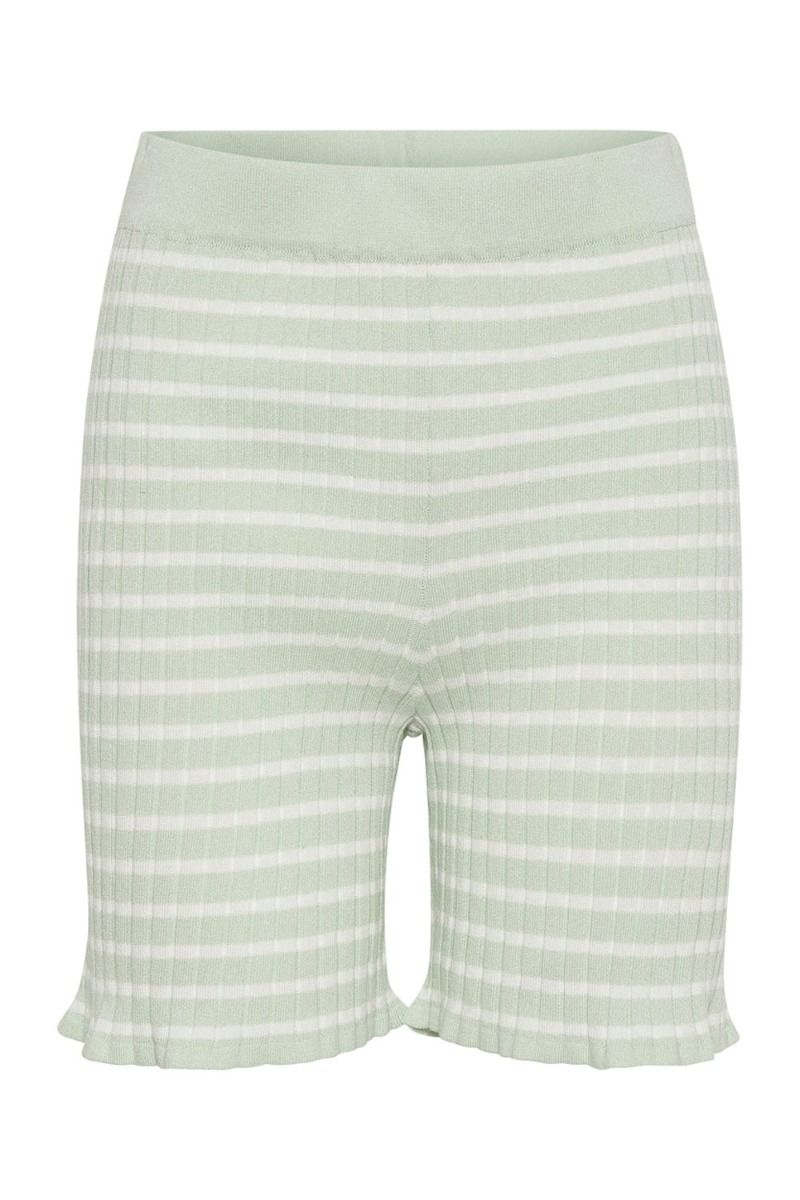 A-View - Shorts - Sira Shorts - Pale Mint/Off White