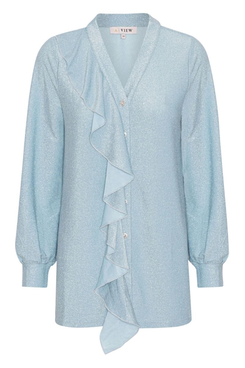 A-View - Skjorte - Roxy Long Shirt - Light Blue