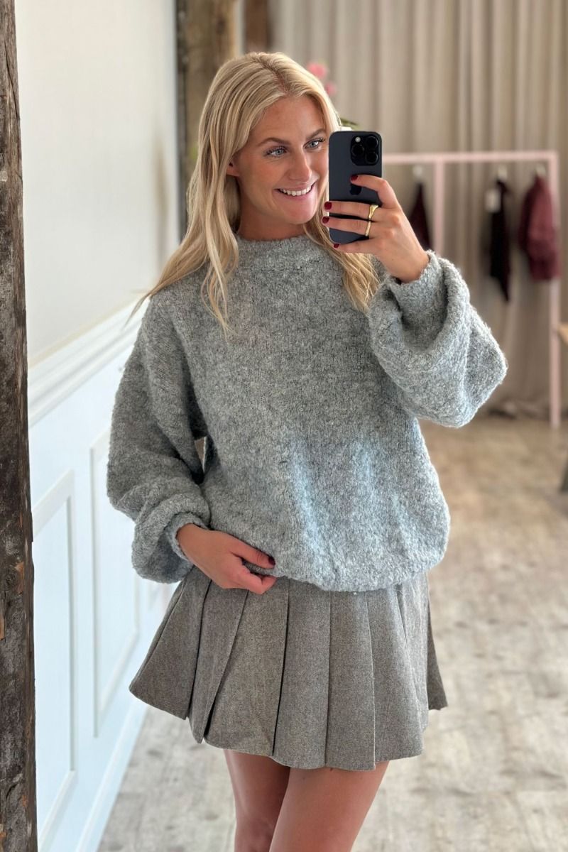 A-View - Strik - Patrisia New Knit Pullover - Medium Grey Melange 