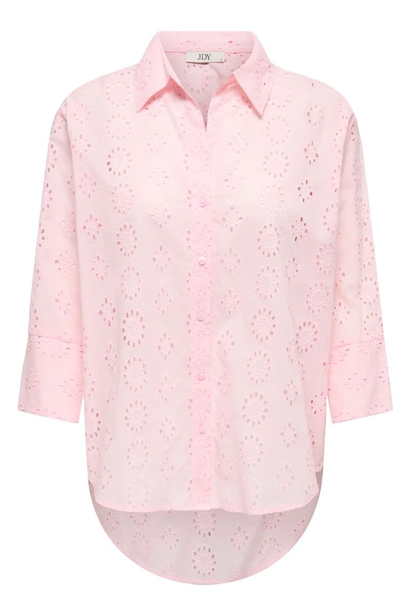JDY - Skjorte - Jdytallie 3/4 Long Shirt - Chalk Pink 