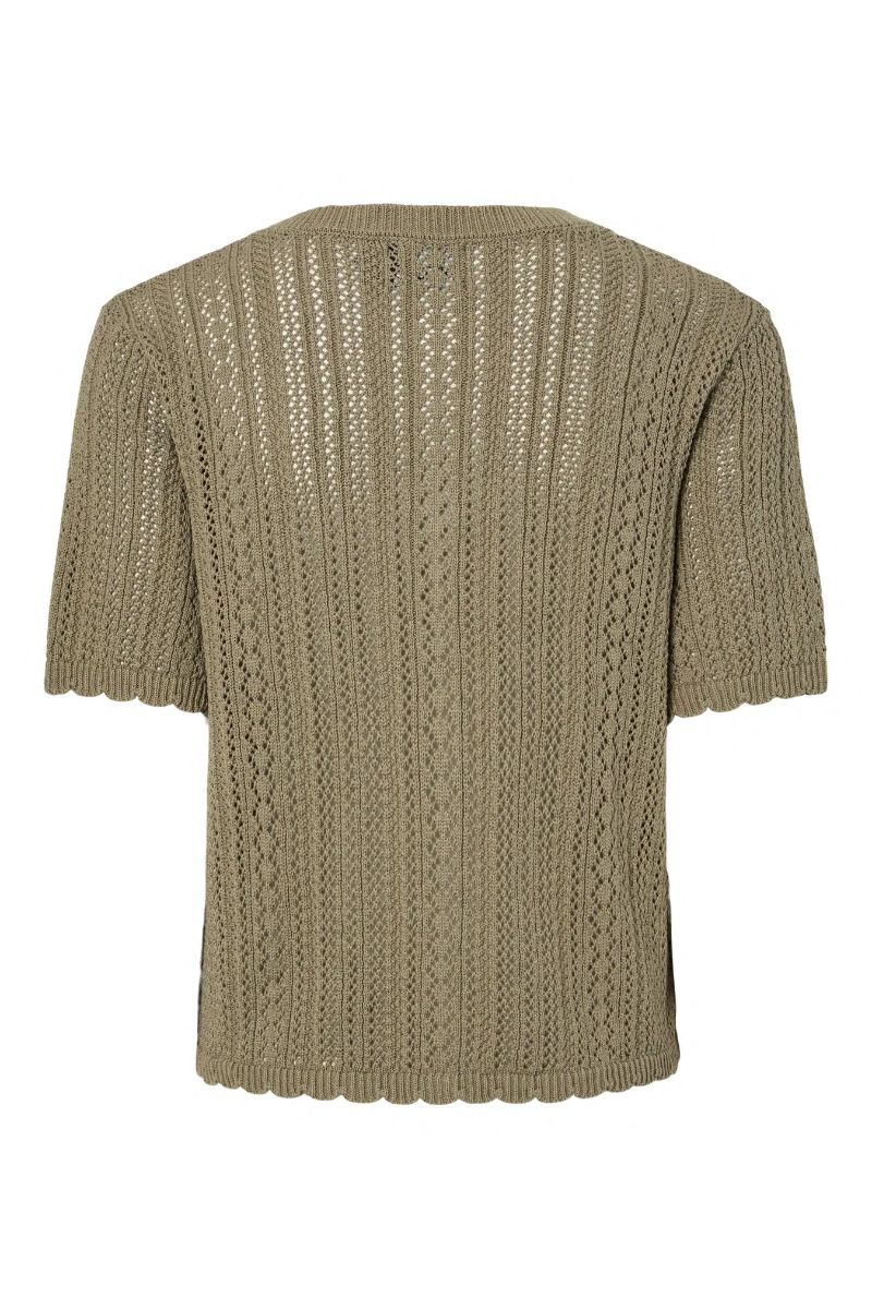 Pieces - Top - Nuka SS O-Neck Knit Cardigan - Overland Trek