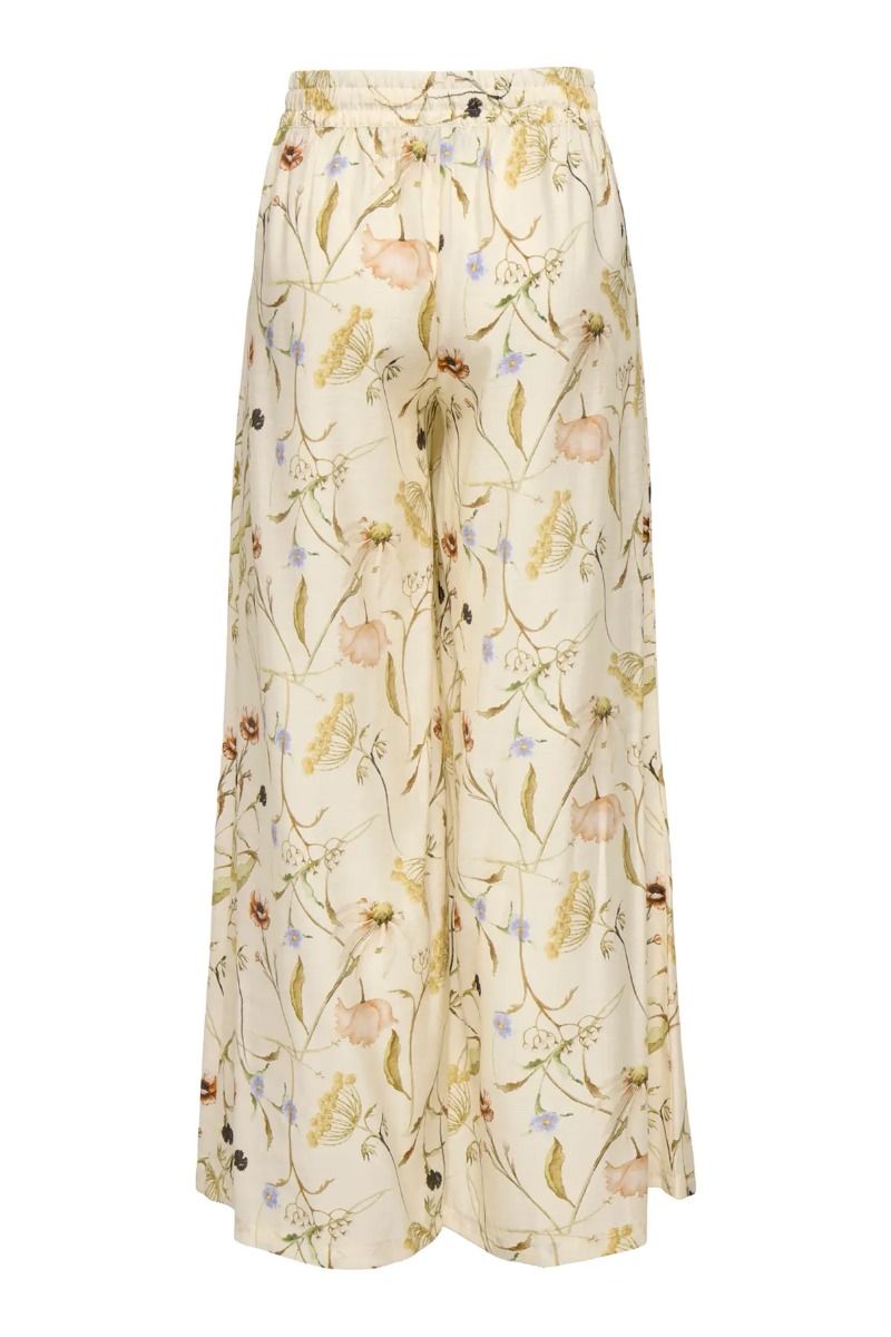 JDY - Bukser - Ace Life MW Palazzo Pant - Pristine/Meadow Flowers (Levering midt april)