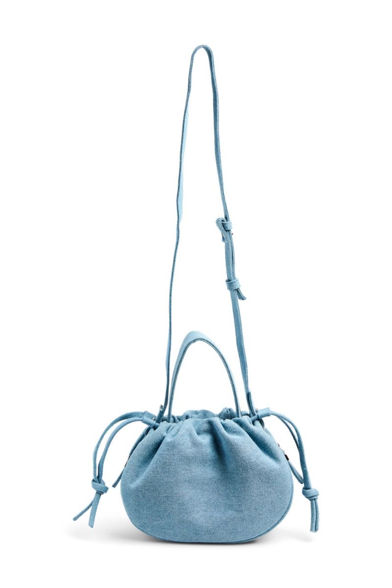 Pieces - Taske - Balloon Denim Bag - Light Blue Denim