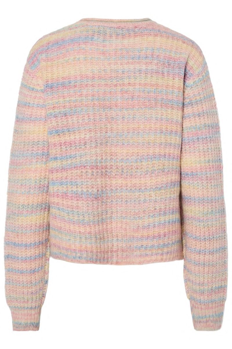 Pieces - Strik - Pc Demi Ls O Neck Knit - Lavender