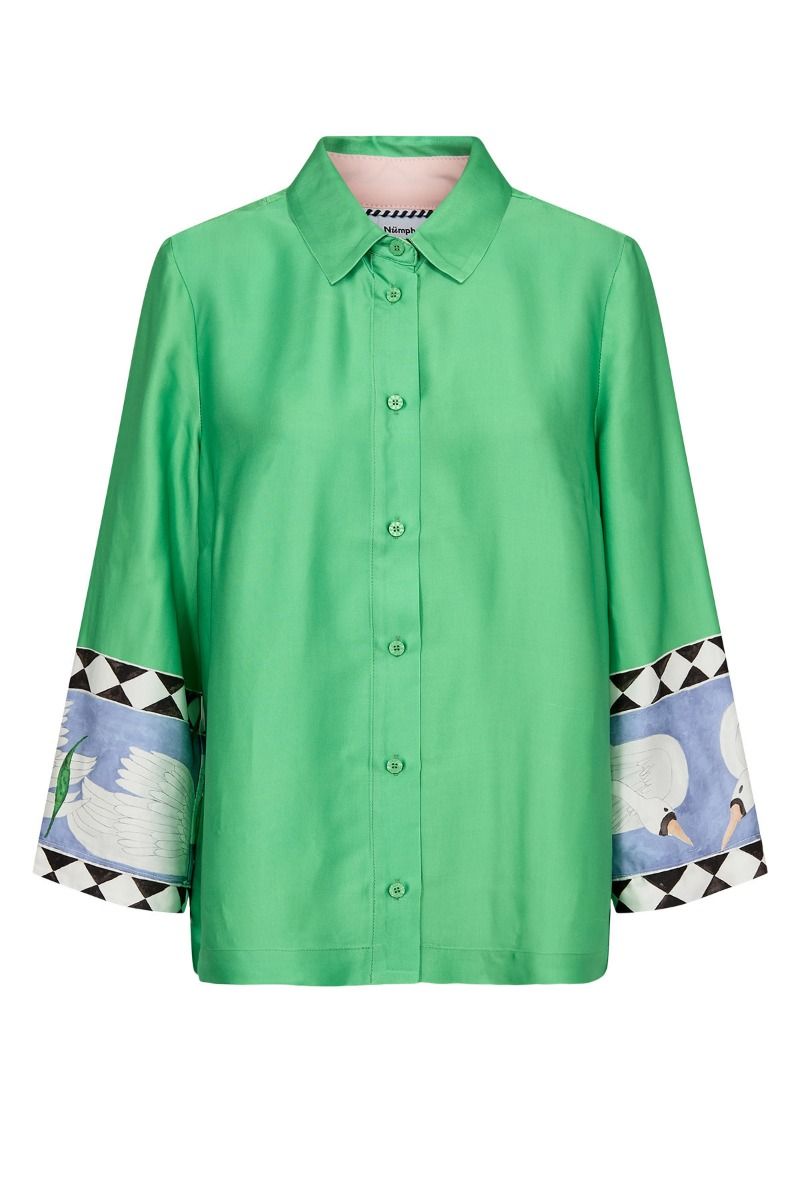 Nümph - Skjorte - Adelina Shirt - Vibrant Green
