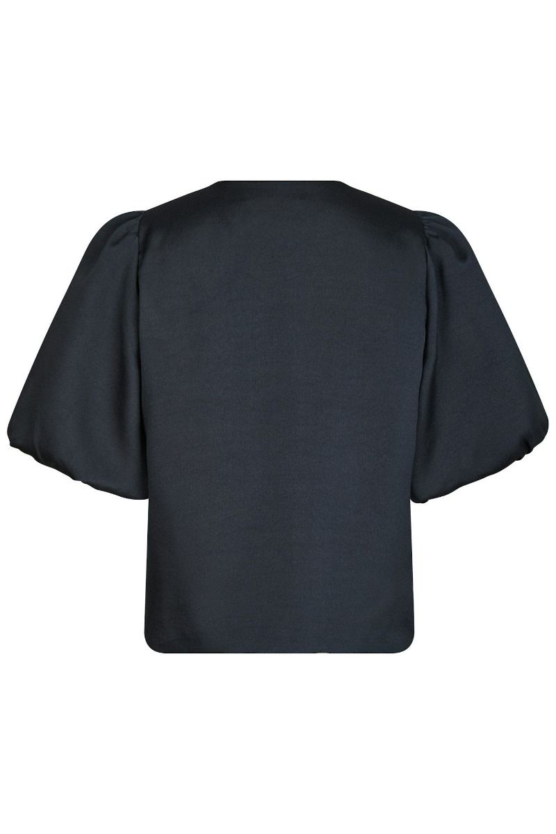 Neo Noir - Bluse - Aisa Dull Satin Blouse - Navy