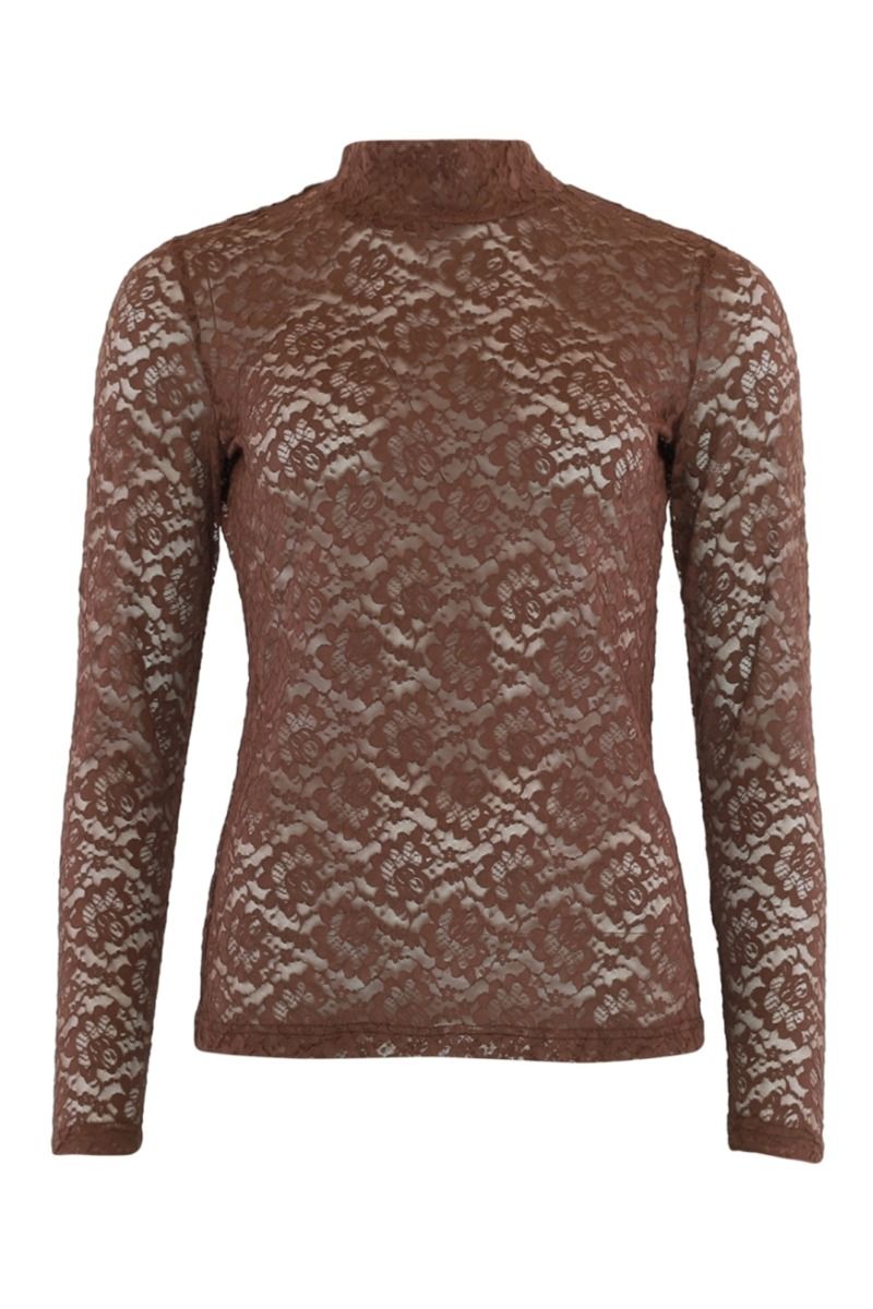 Continue - Bluse - Alberte - Brown