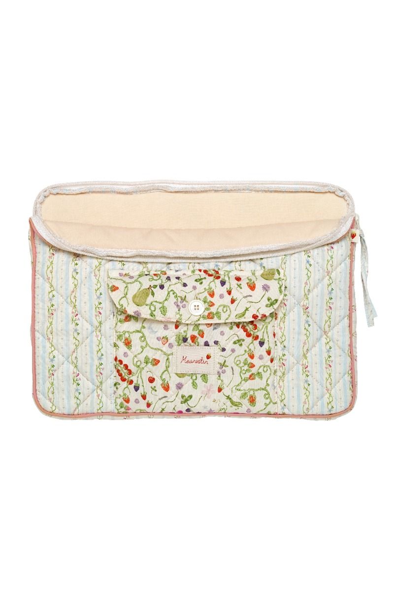 Maanesten - Computercover - Alesea Computer Sleeve Summer Stripes - Blue