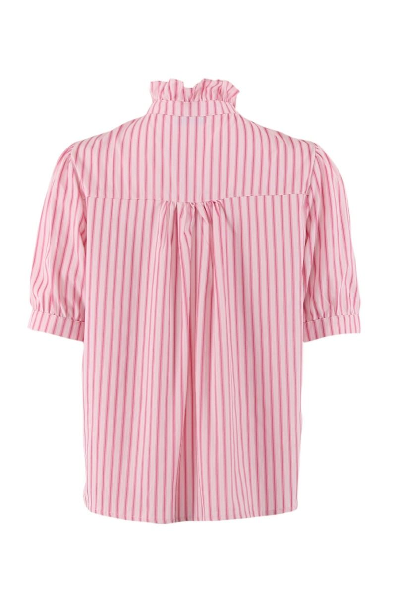 Continue - Bluse - Ariana Stripe Pink - Pink Stripe