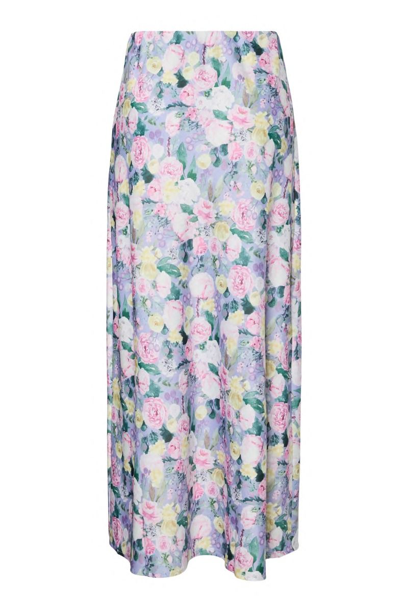 Pieces - Nederdel - Arina Hw Ankel Skirt - Lavender Flower