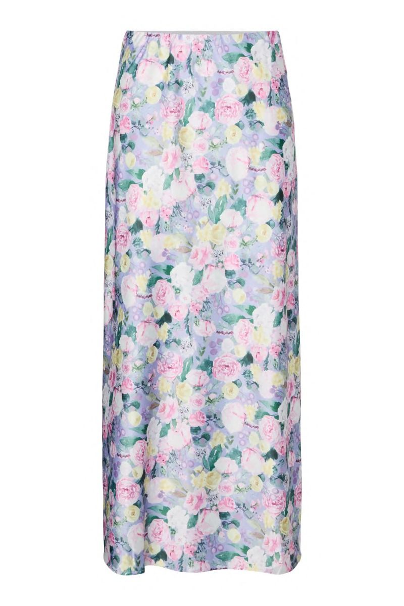 Pieces - Nederdel - Arina Hw Ankel Skirt - Lavender Flower