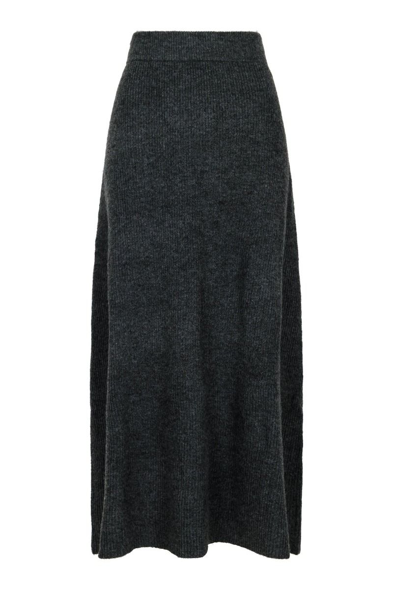 Neo Noir - Nederdel - Arwin Knit Skirt - Antracit