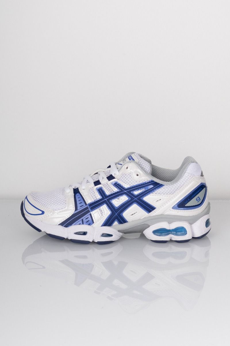 Asics - Sko - GEL-Nimbus 9 - White/Indigo Blue