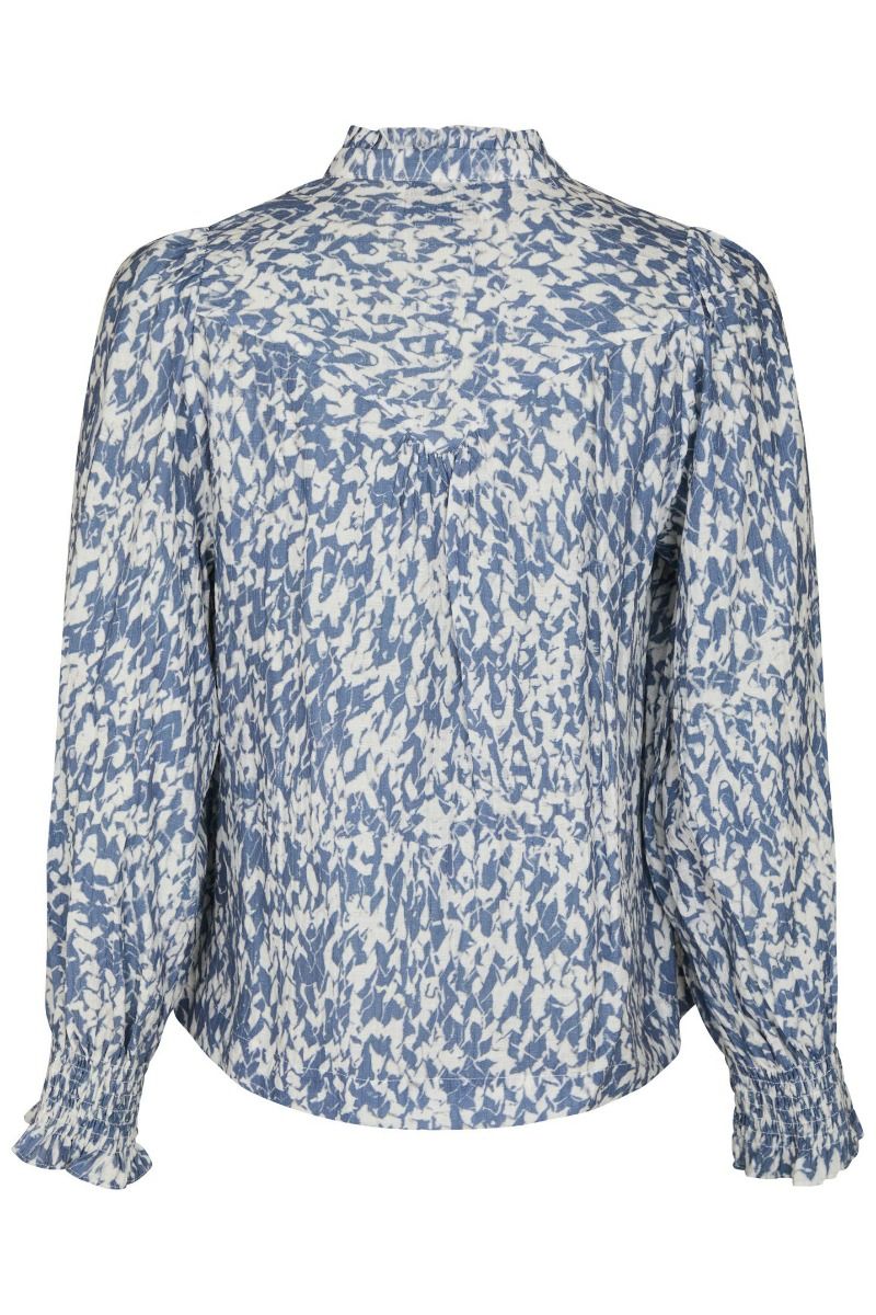 Neo Noir - Bluse - Astrida Fracture Blouse - Dusty blue