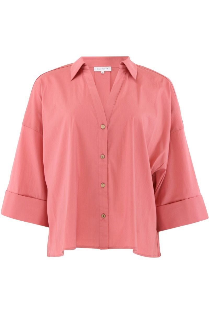 Continue - Skjorte - Augusta Shirt - Dusty Berry