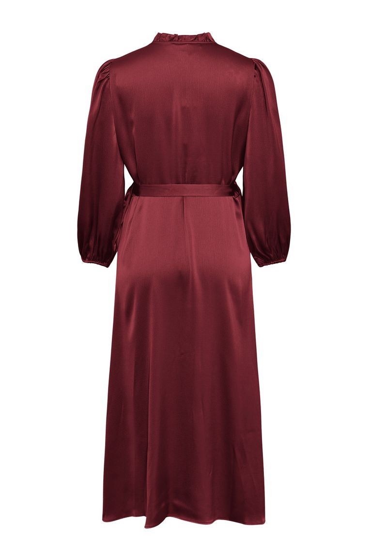 A-View - Kjole - Peony 3/4 Sleeve Dress - Bordeaux