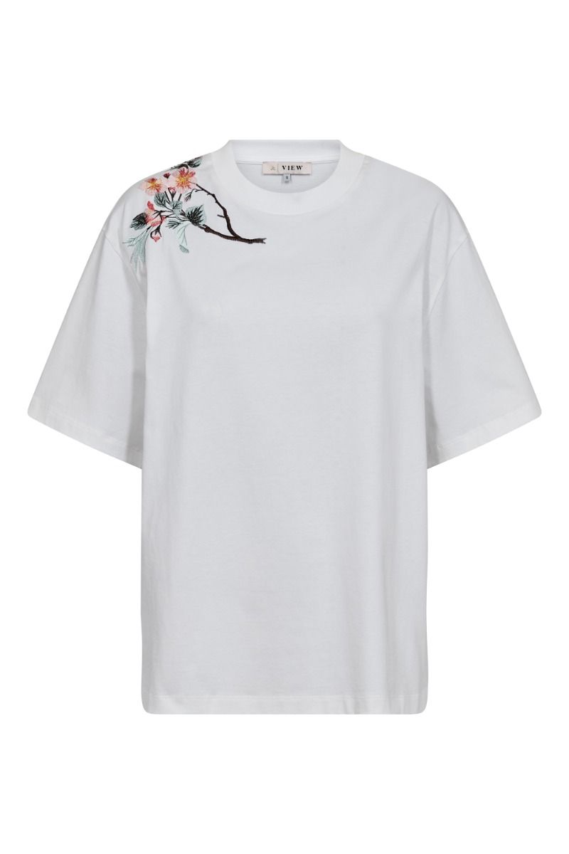 A-View - T-shirt - Best FlowerTee - White