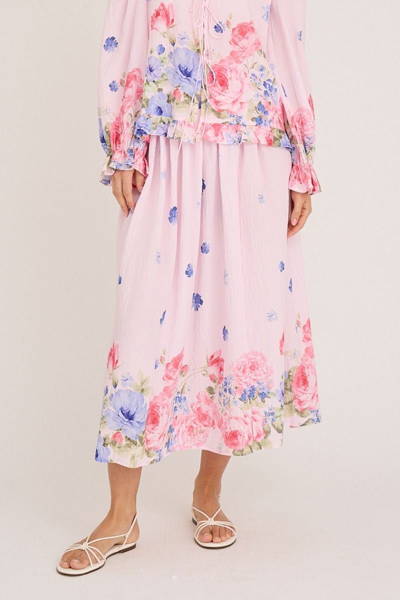 A-View - Nederdel - Fleur Skirt - Rose/Pink
