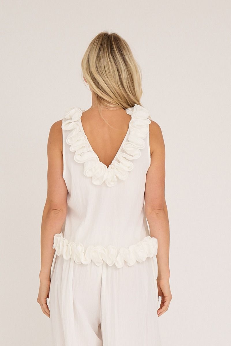 A-View - Top - Vidaisy Top - White (Levering slut marts/start april)