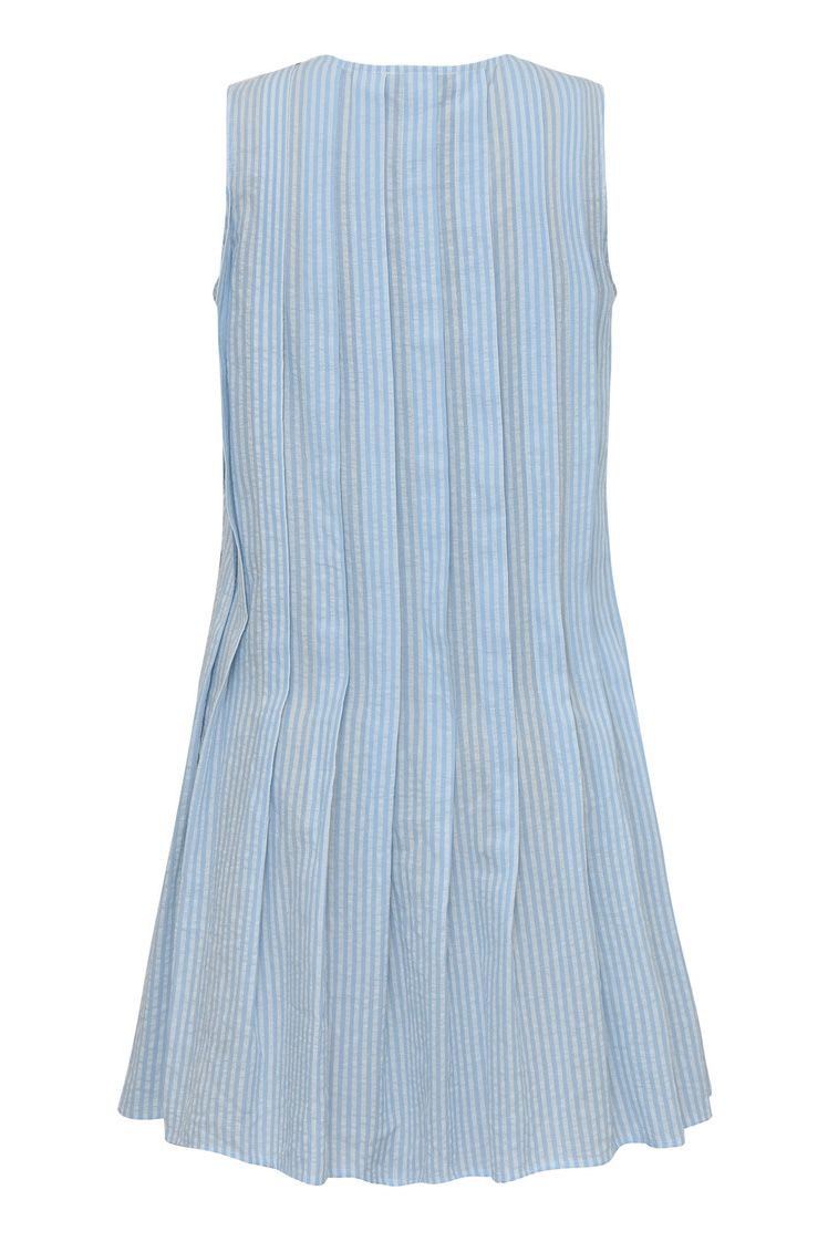 A-View - Kjole - Agni Dress - Light blue/White stripe