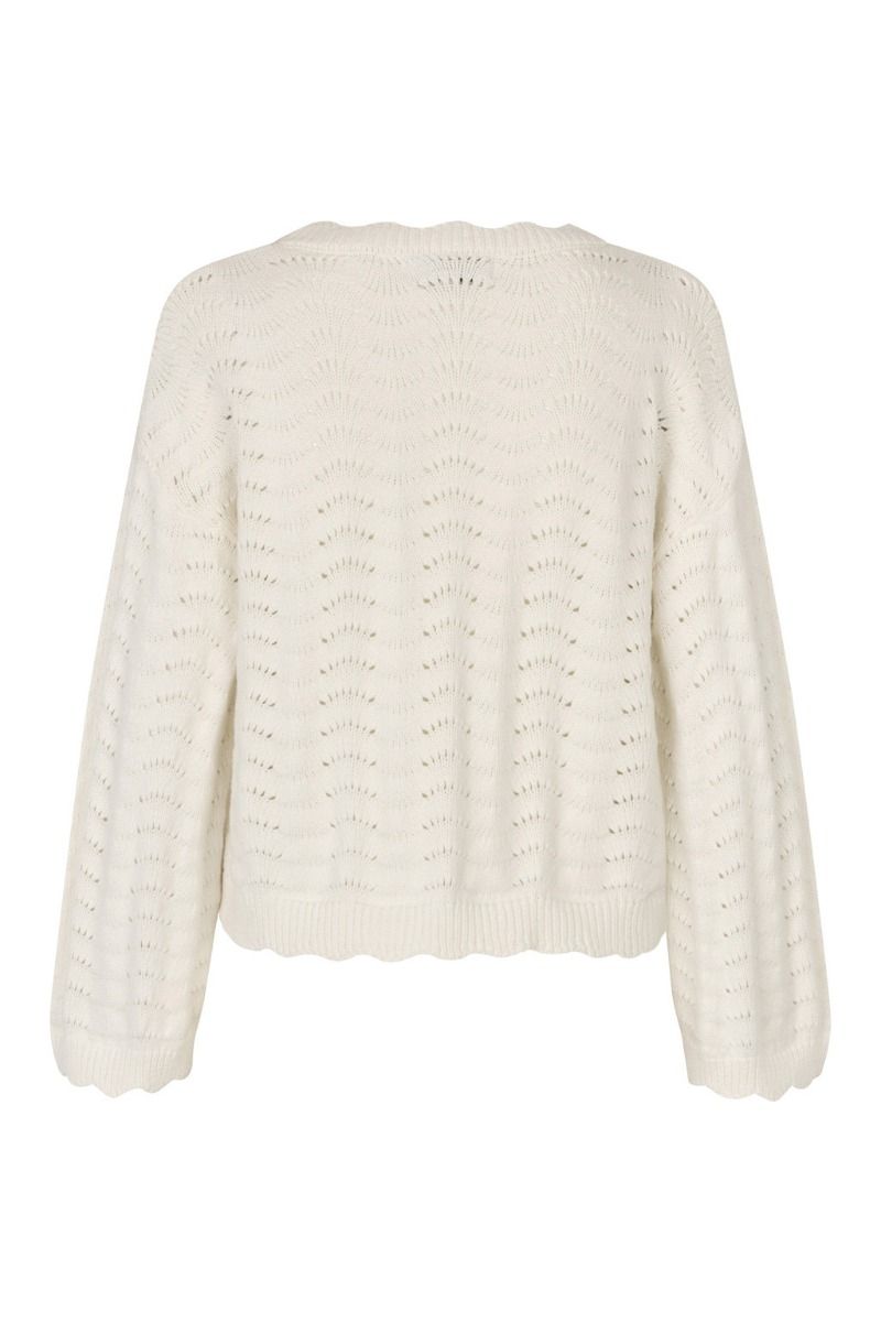 A-View - Bluse - Beana Knit Blouse - Off White