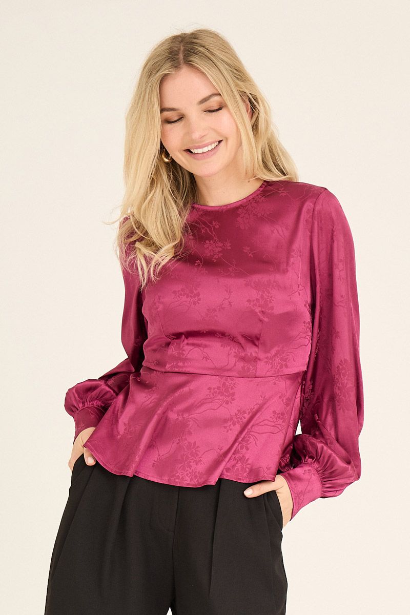 A-View - Bluse - Camino Blouse - Cabernet