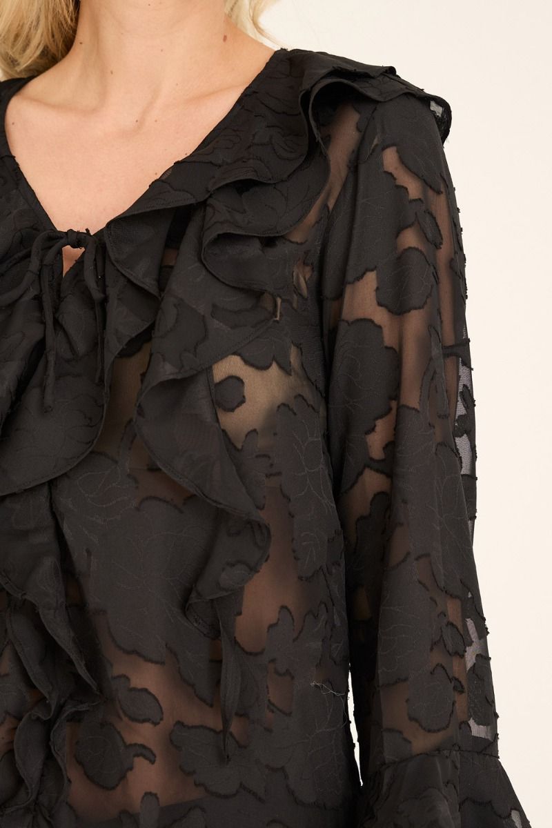 A-View - Bluse - Floretta Blouse - Black 