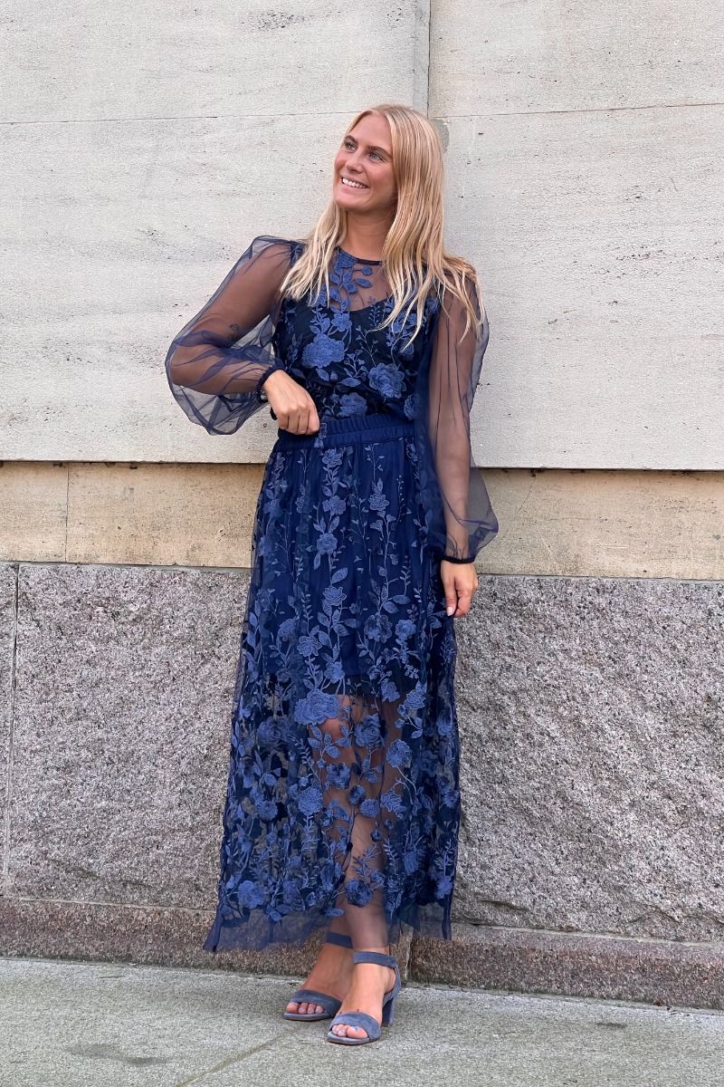 A-View - Nederdel - Fuschia Skirt - Navy