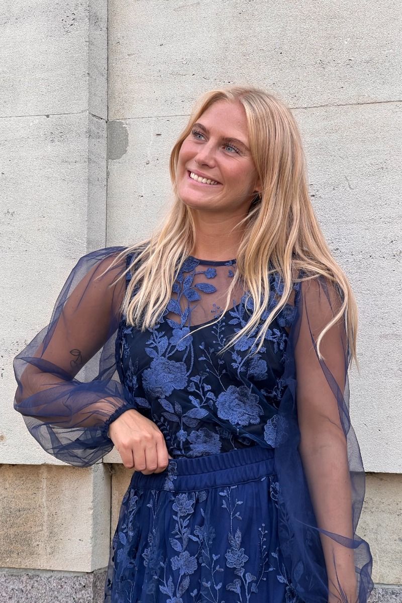 A-View - Bluse - Fuschia Blouse - Navy