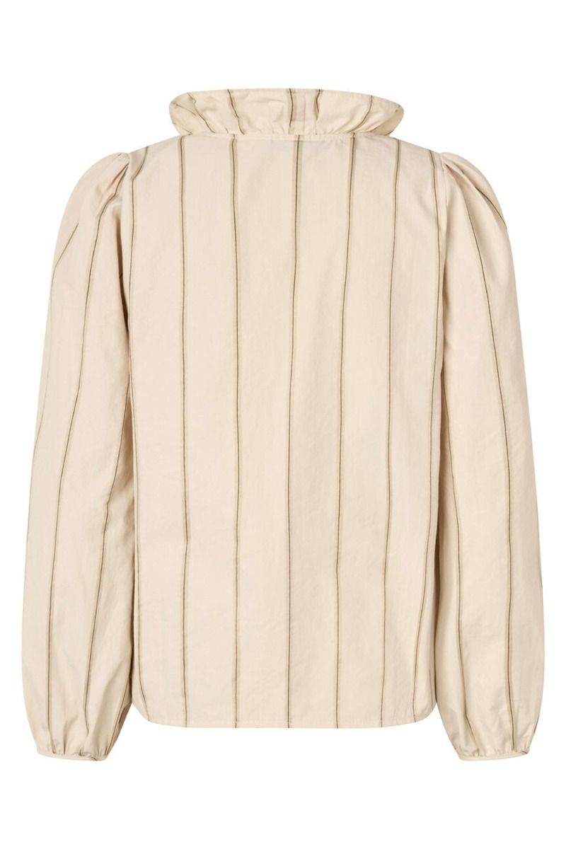 A-View - Bluse - Lizza Blouse - Off white/black stripe